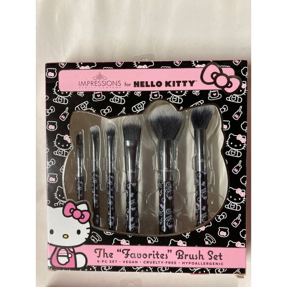 Hello Kitty Brush Set's Impressions  X 4 Limited Edition New With Box - Picture 2 of 9